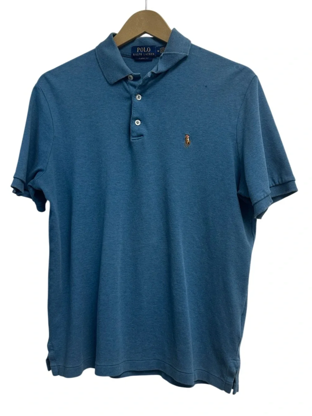 Polo Ralph Lauren | Classic Fit Blue Polo Shirt Men's Medium Cotton Short Sleeve